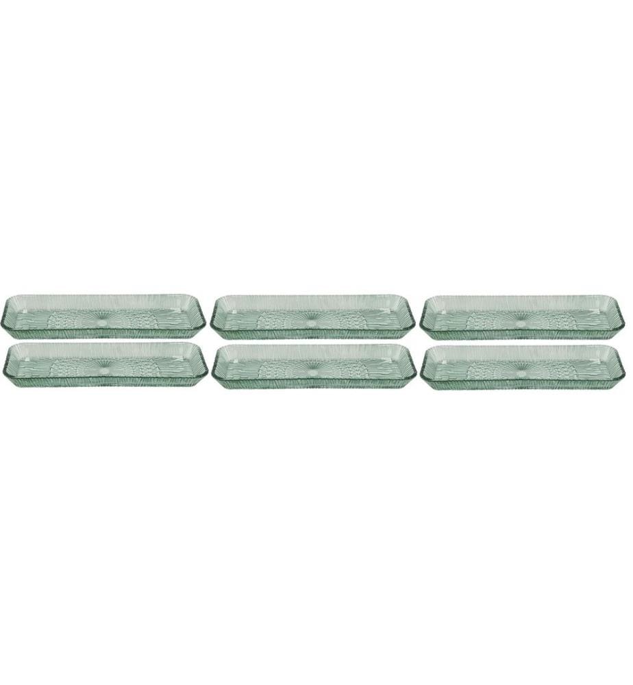 BITZ - Plateau de service Kusintha 35 cm x 14 cm, 6 pièces, Vert