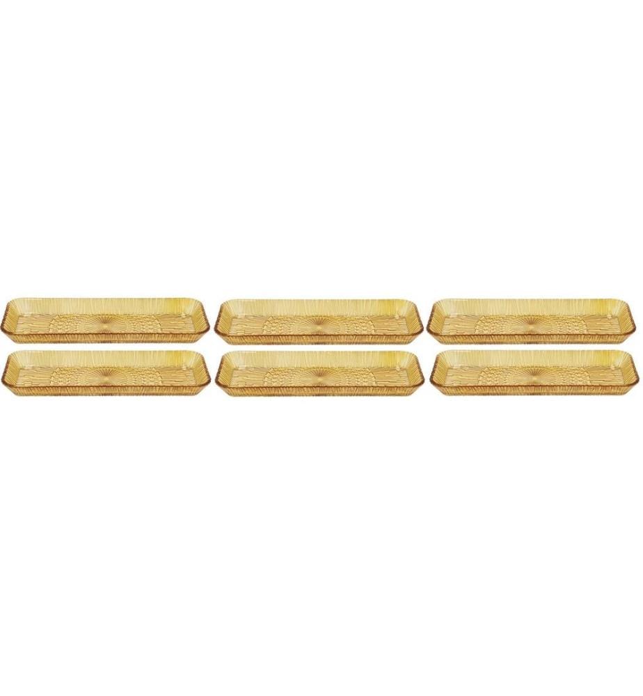 BITZ - Plateau de service Kusintha 35 cm x 14 cm, 6 pièces, Ambre