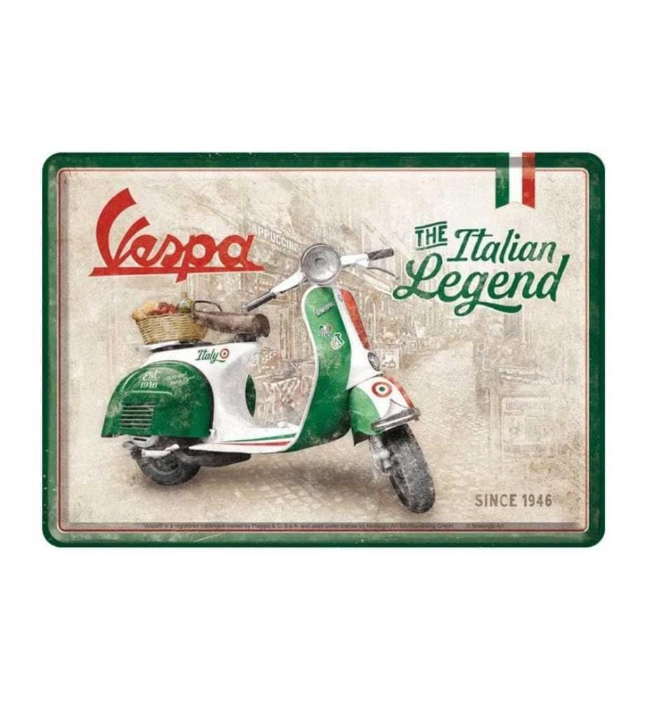 NOSTALGIC ART - Carte postale Vespa 14 x 10 cm