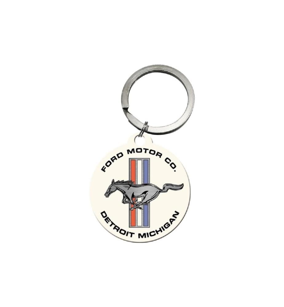 NOSTALGIC ART - Porte-clés Ford Mustang Ø 4 cm, multicolore