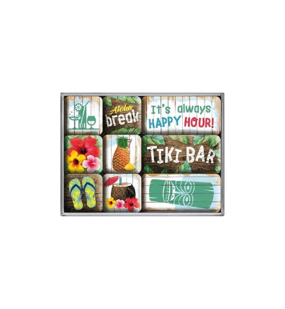 NOSTALGIC ART - Set d'aimants Tiki Bar 1 Pièce/s, Multicolore