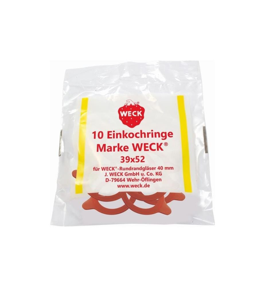 WECK - Bague détanchéité en caoutchouc Ø 4 cm 10 Pièce/s, Rouge