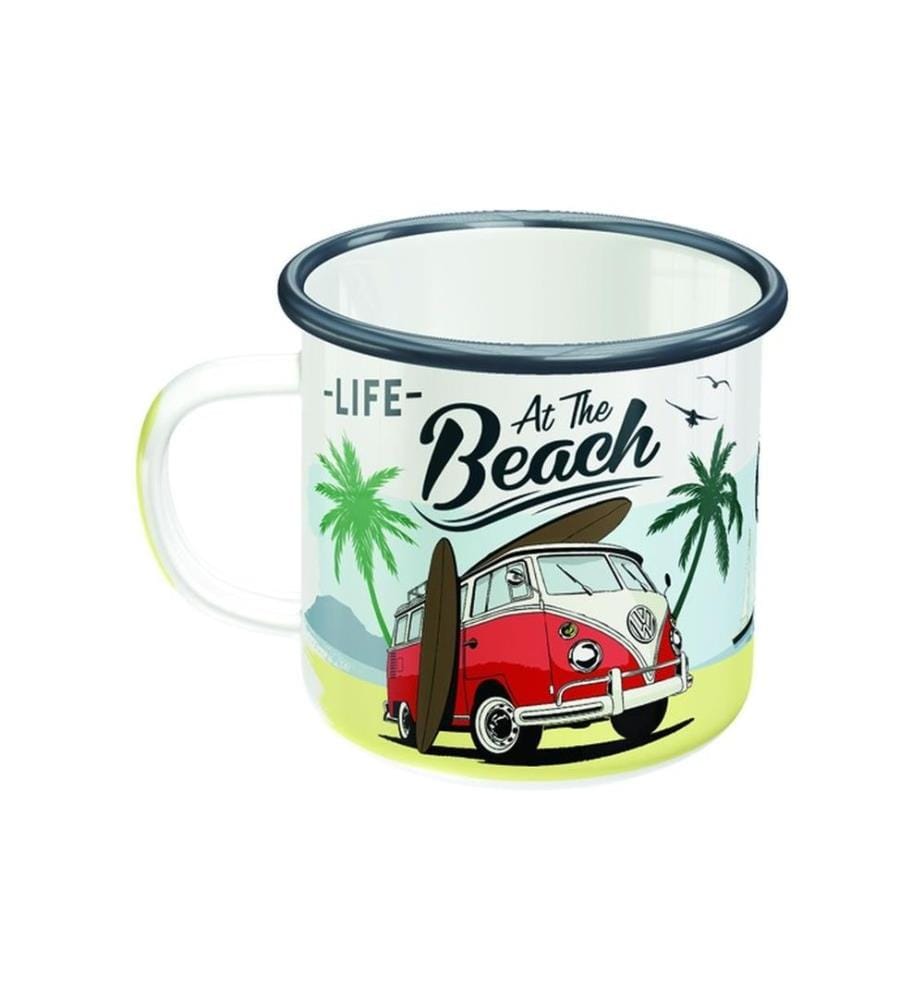 NOSTALGIC ART - Tasse universelle Life At The Beach 360 ml, 1 Pièce/s, Blanc