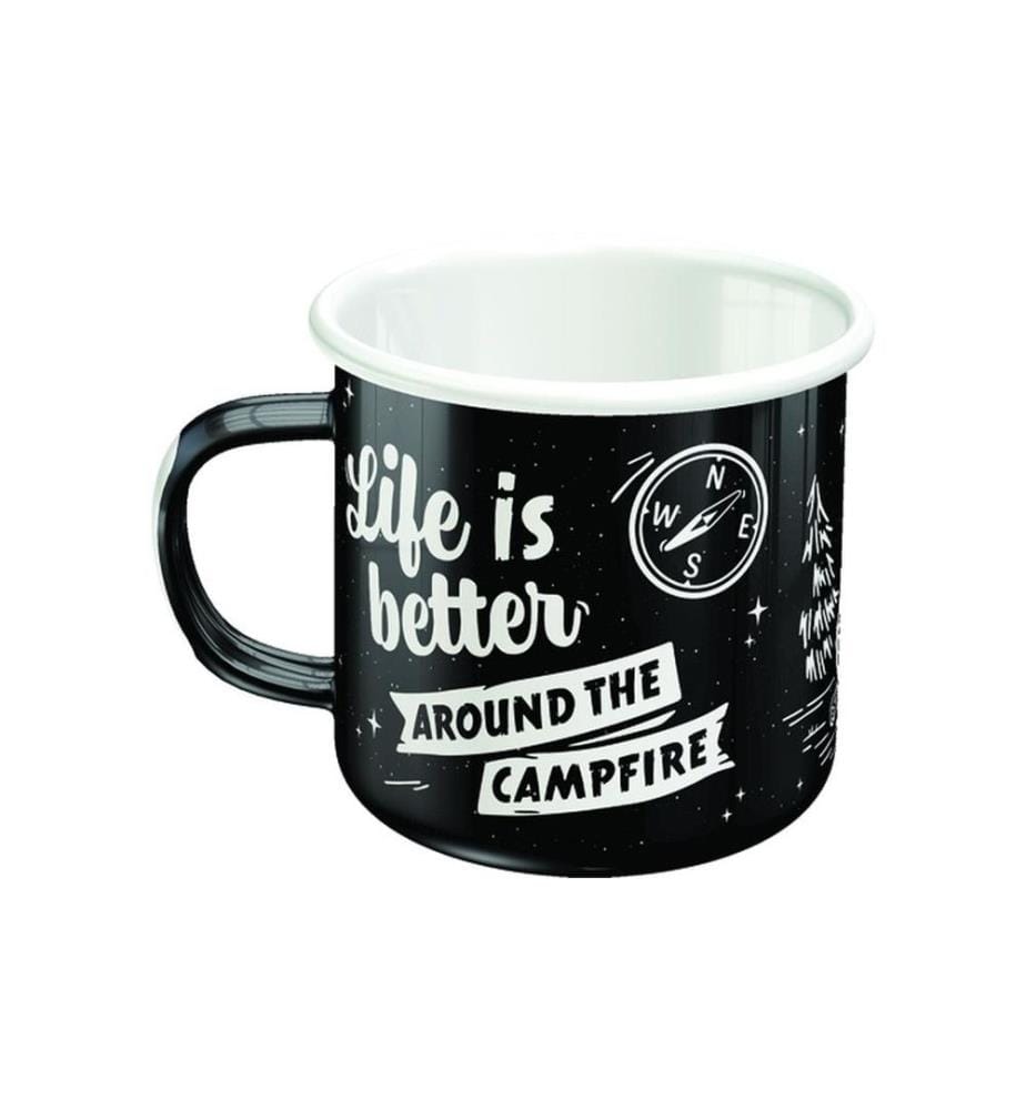 NOSTALGIC ART - Tasse universelle Life Is Better 360 ml, 1 Pièce/s, Noir