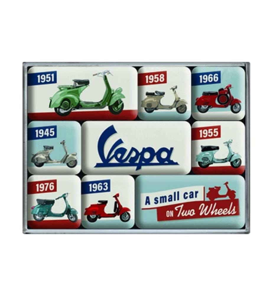 NOSTALGIC ART - Set d'aimants Vespa 1 Pièce/s, Multicolore