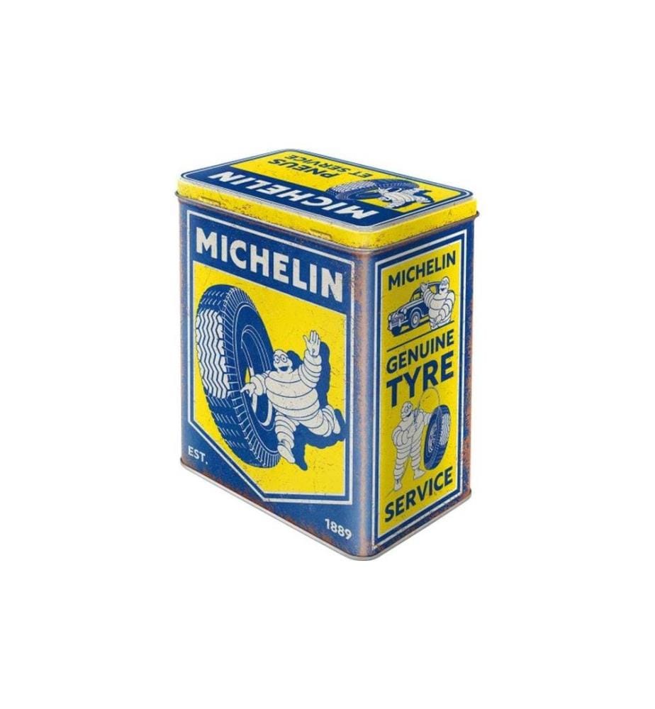 NOSTALGIC ART - Boîte à provisions Michelin 3 l, Bleu/Jaune
