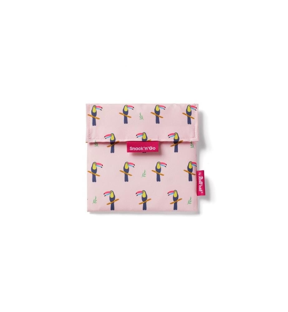 Roll'eat - Sac à lunch Snack'n'Go Animals Toucan 18 x 19 cm, Multicolore