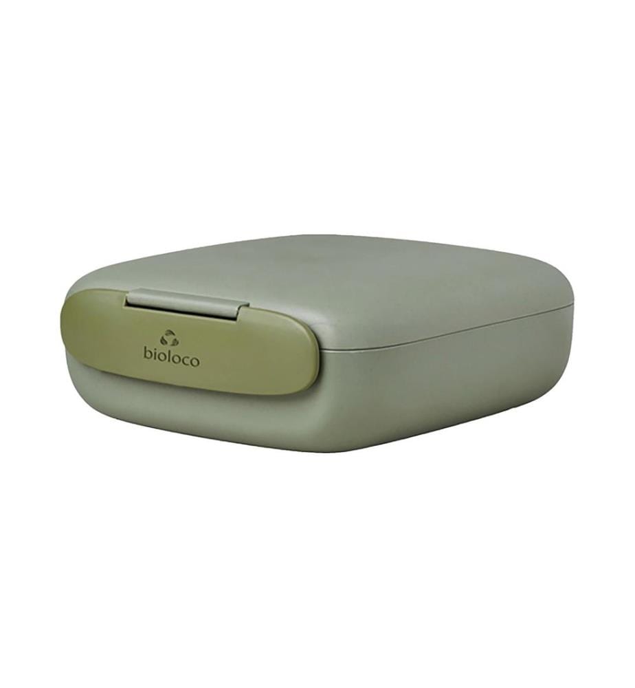 BioLoco - Boîte casse-croûte square Vert olive