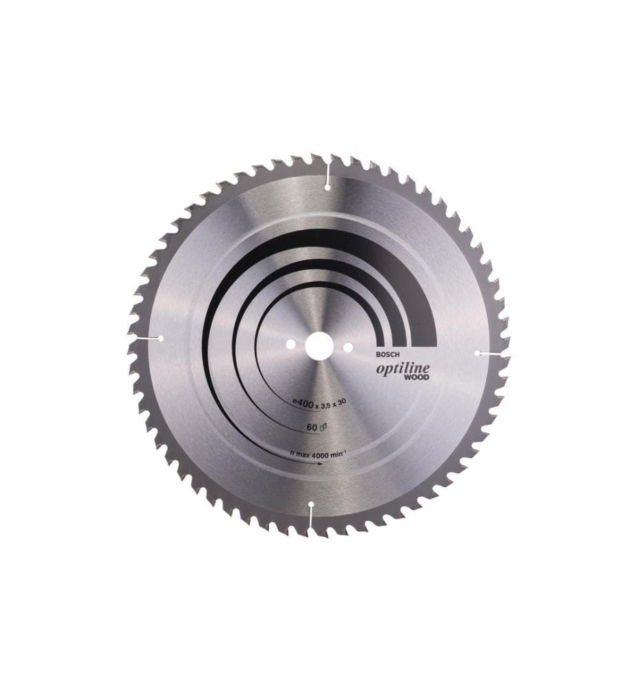 BOSCH - Professional Lame de scie circulaire Optiline Wood, 400 x 30 x 3.5 mm, Z 60