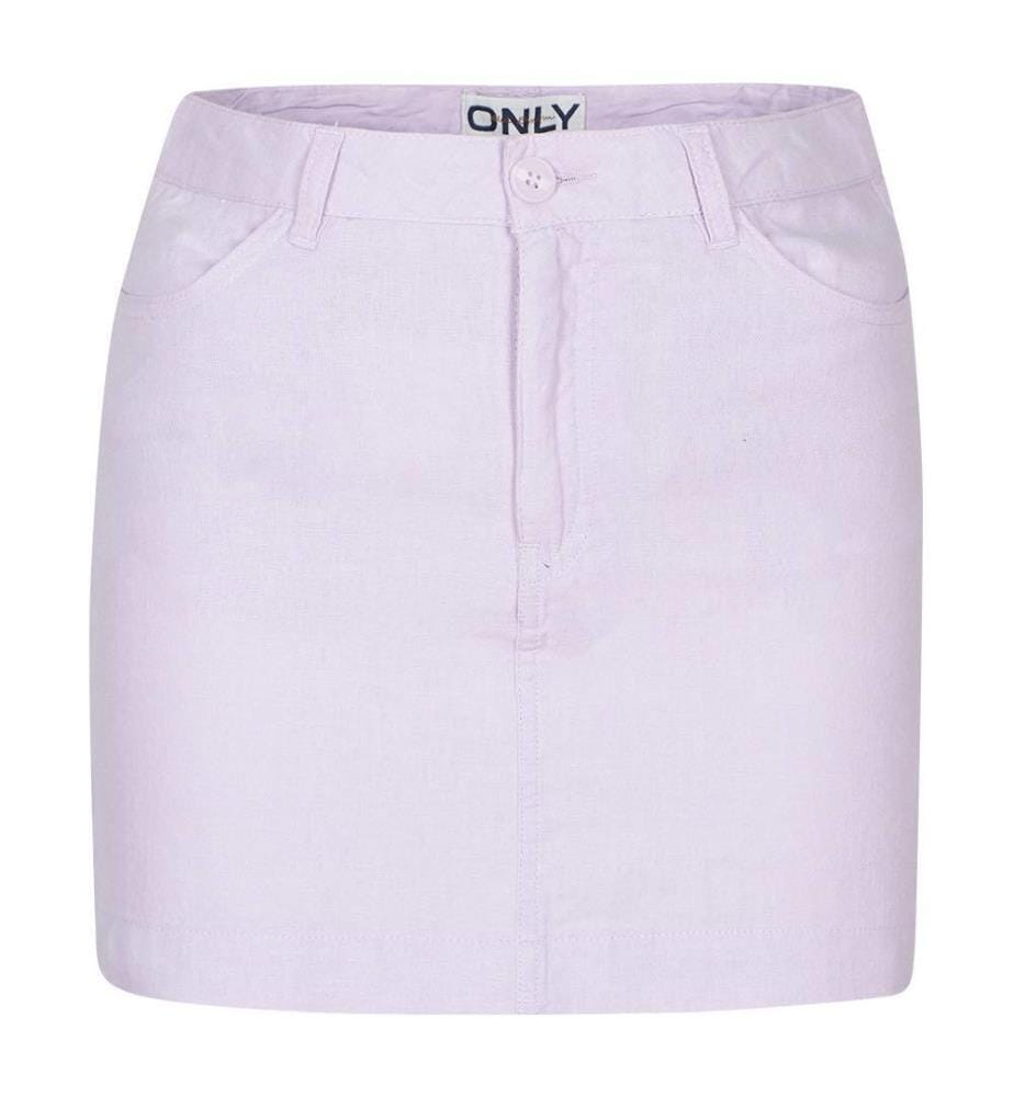 Jupe courte Caro Oxford Tan - Violet Clair