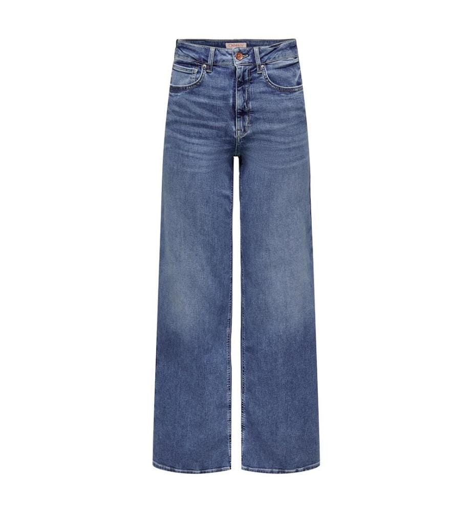 Jean Taille Haute Pates Larges - Medium Bleu Denim