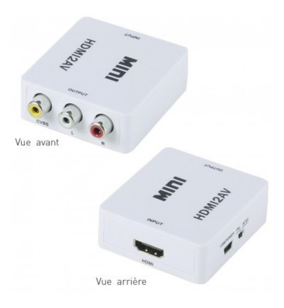 Convertisseur hdmi vers rca ITC ERARD CONNECT - Modèle : 6622