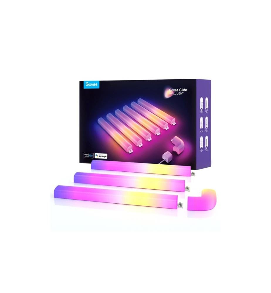 GOVEE - Lampe murale Glide, 6+1, 1.8 m, RGBIC