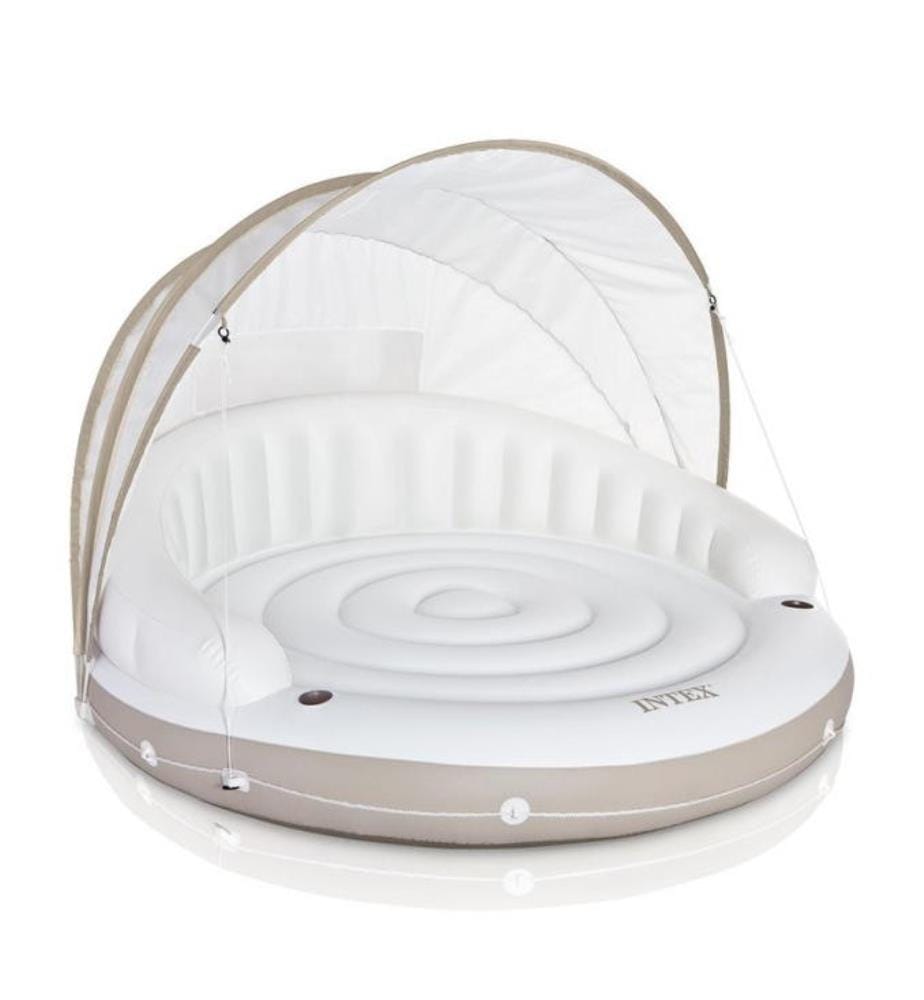Lounge gonflable Caraïbes - Beige