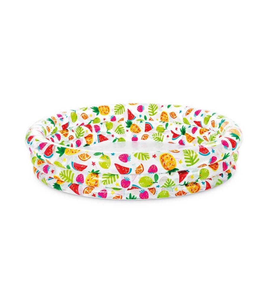 Petite Piscine Gonflable Fruits 132 x 28 cm - Multicolore