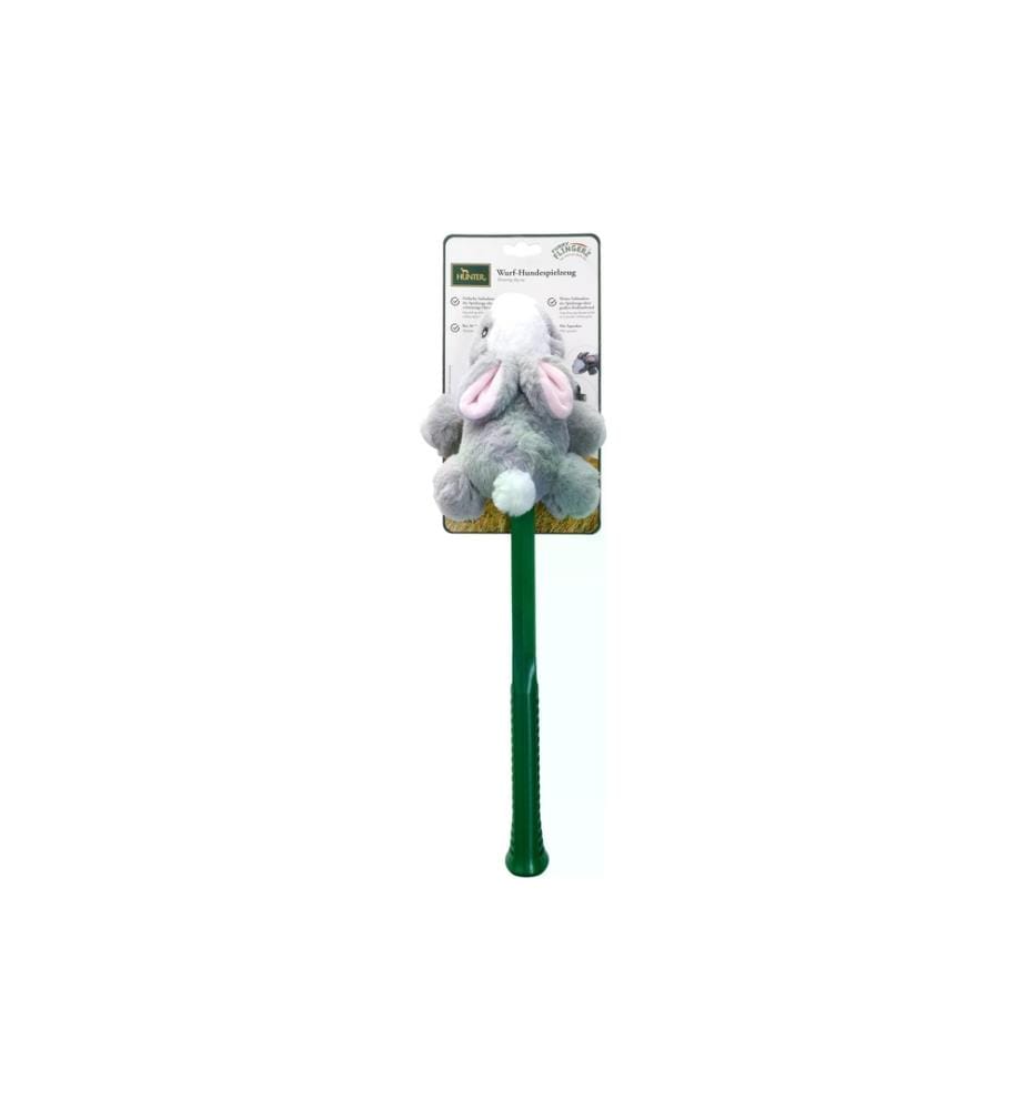 HUNTER - Jouet pour chien Flingerz Lapin Furry, Vert/gris
