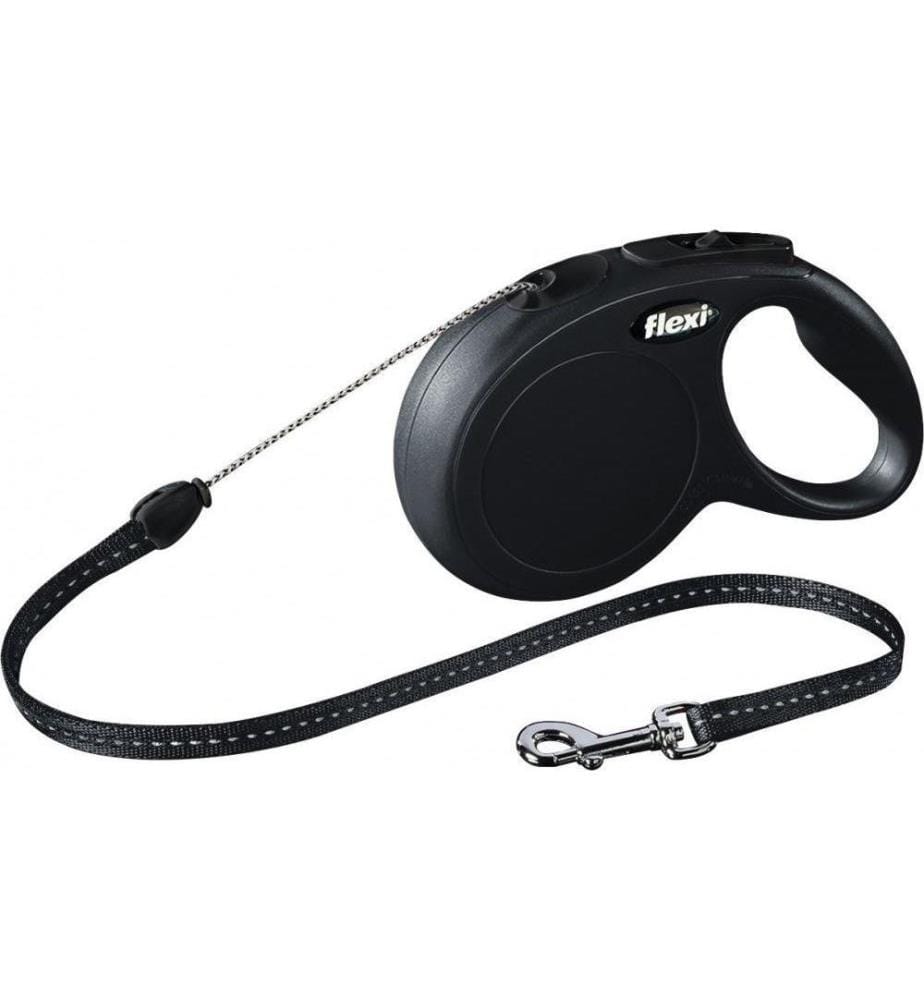 FLEXI - Laisse de chien New Classic Noir S, 8 m
