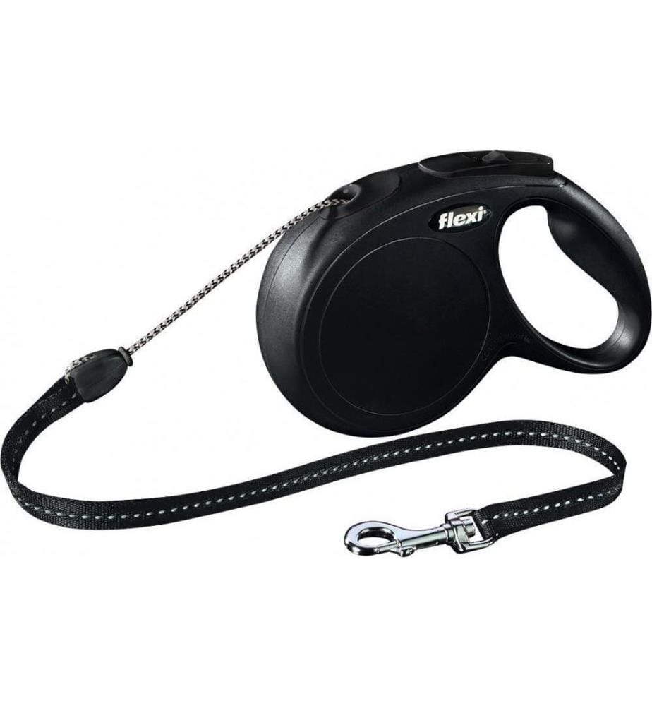 FLEXI - Laisse de chien New Classic Noir M, 8 m