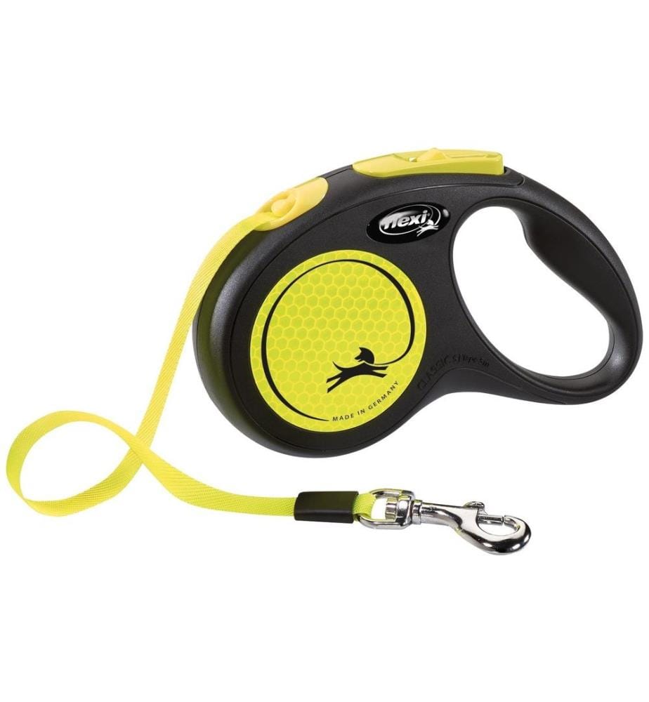 FLEXI - Laisse de chien New Neon jaune S, 5 m