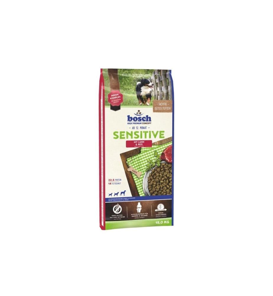 BOSCH TIERNAHRUNG - Alimentation sèche Sensitive Agneau et riz, 15 kg