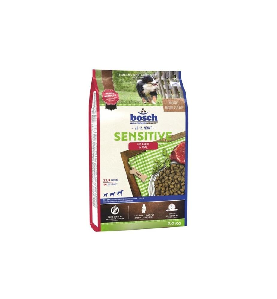 BOSCH TIERNAHRUNG - Alimentation sèche Sensitive Agneau et riz, 3 kg