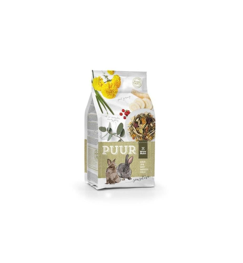 WITTE MOLEN - Nourriture de base Puur pour les lapins sensibles, 3 kg