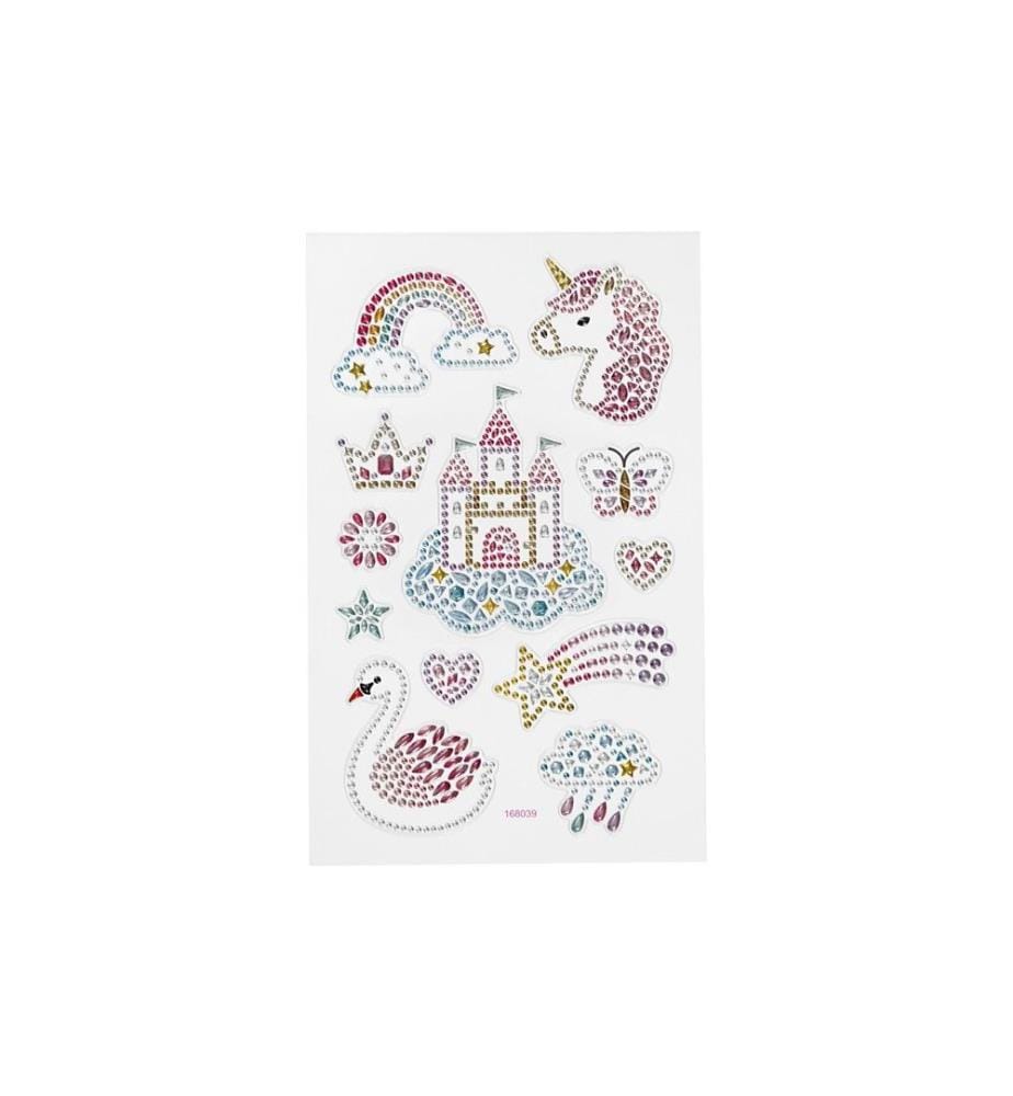 CREATIV COMPANY - Autocollants à paillettes 15 x 16.5 cm 1 feuille