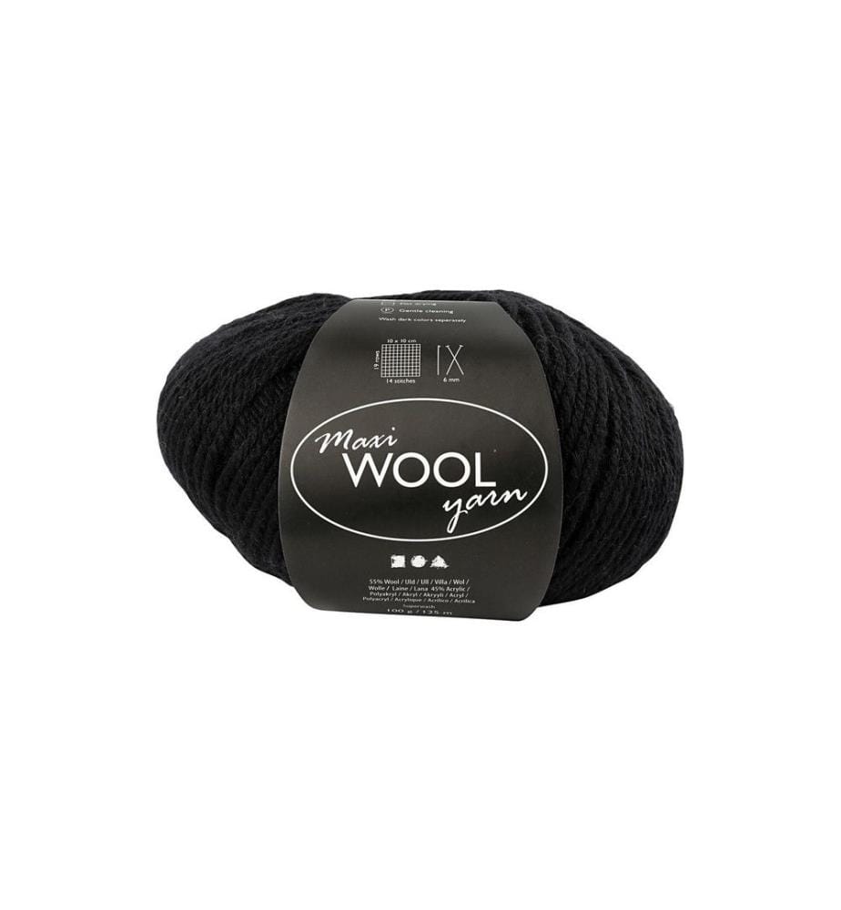 CREATIV COMPANY - Laine 100 g Noir