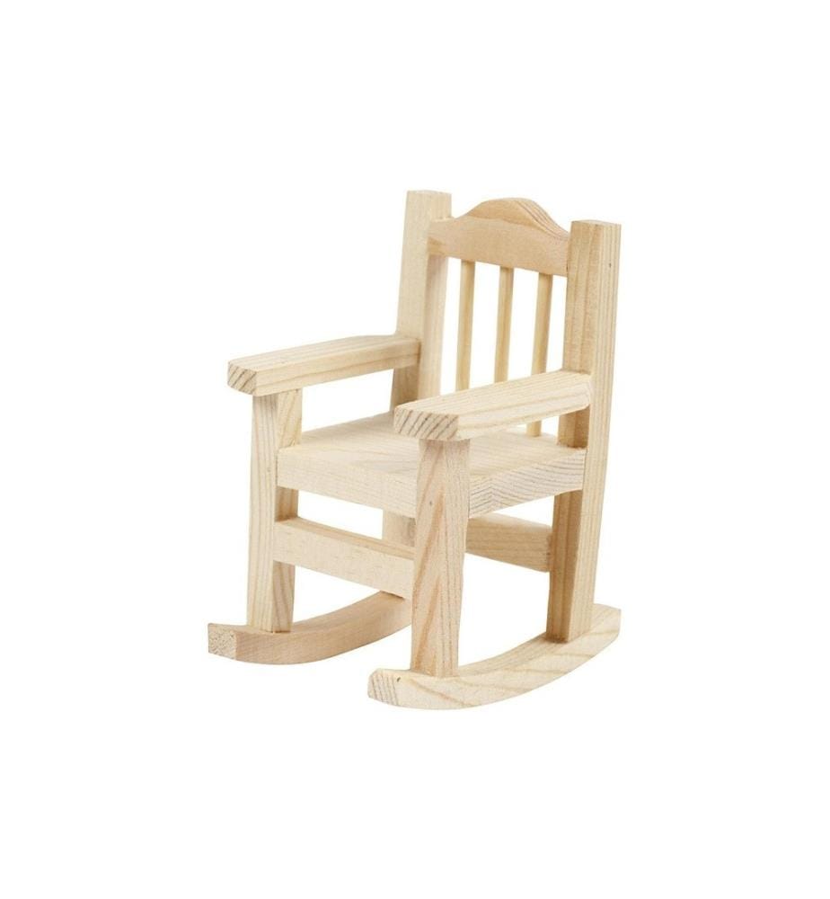 CREATIV COMPANY - Mini-meubles Chaise à bascule 8.8 x 5.5 x 6.7 cm
