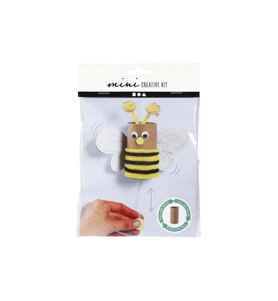 CREATIV COMPANY - Kits de bricolage Mini Abeille, 9 parties, jaune/noir