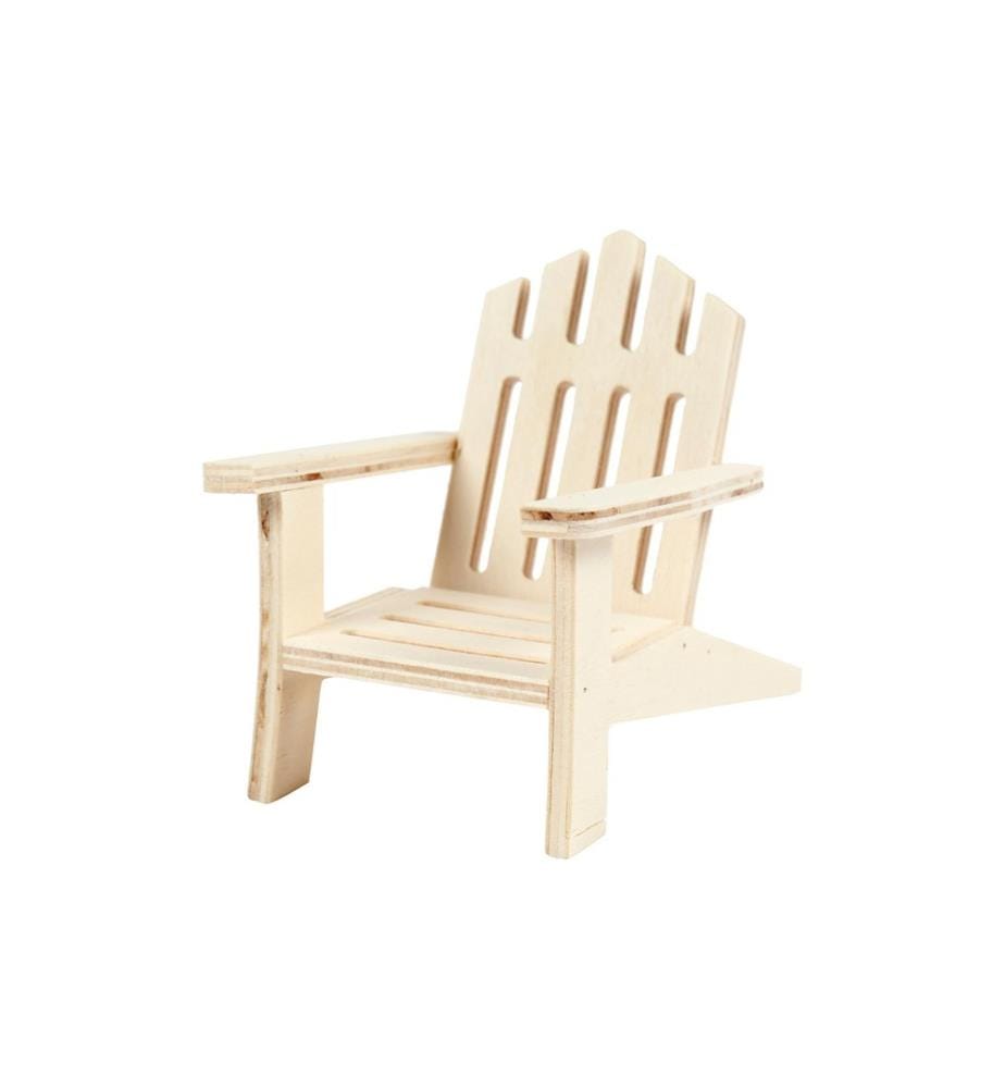 CREATIV COMPANY - Mini-meubles Chaise de jardin 7.5 x 9 x 9 cm