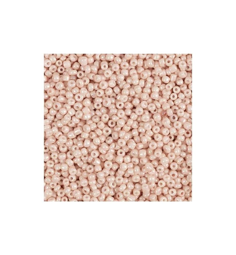 CREATIV COMPANY - Perles de rocaille Perles de verre Rose poussière