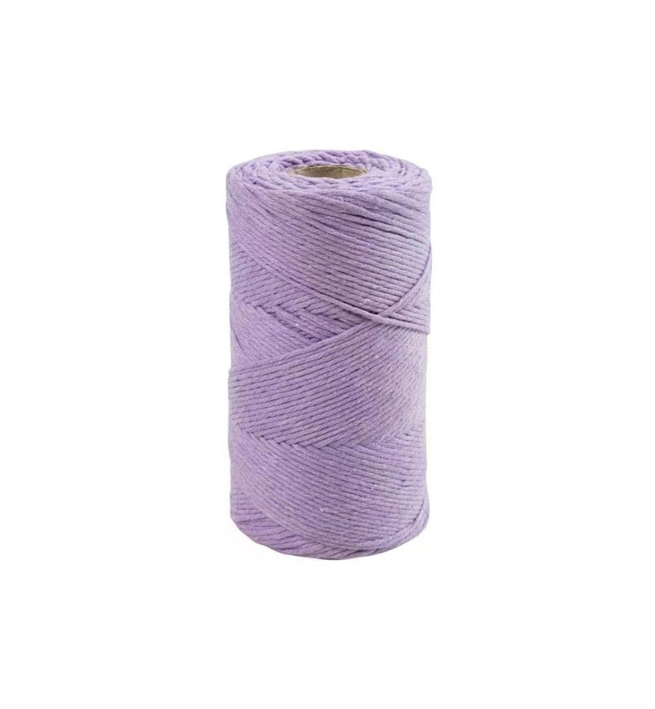CREATIV COMPANY - Fil de coton 198 m, 2 mm Lilas