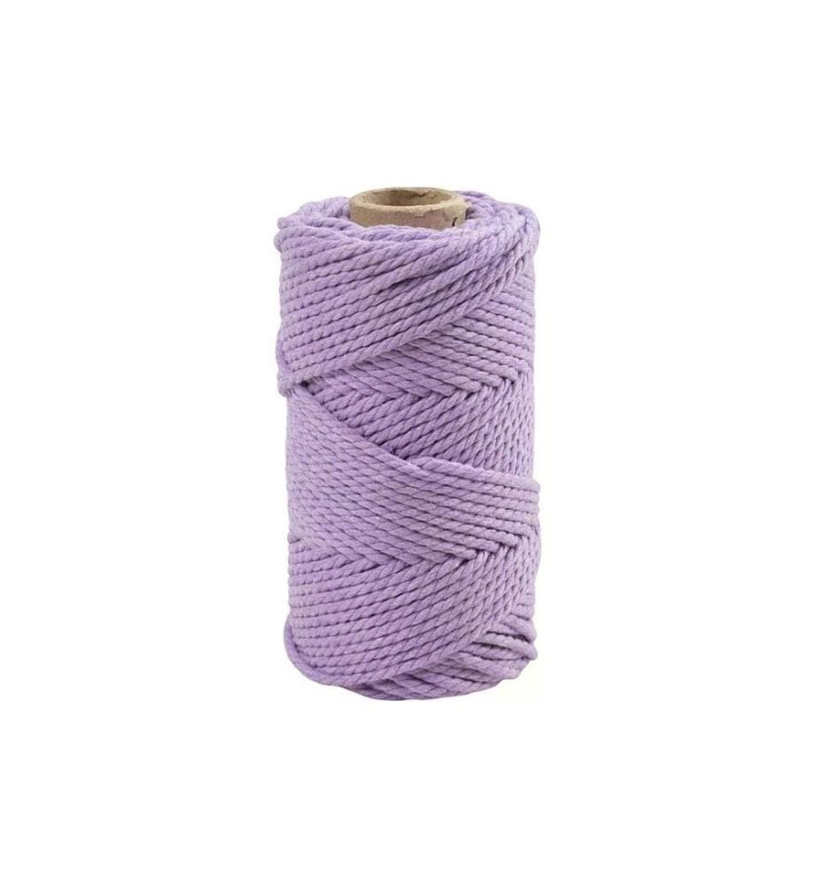 CREATIV COMPANY - Fil de coton Corde à macramé 330 g Lilas