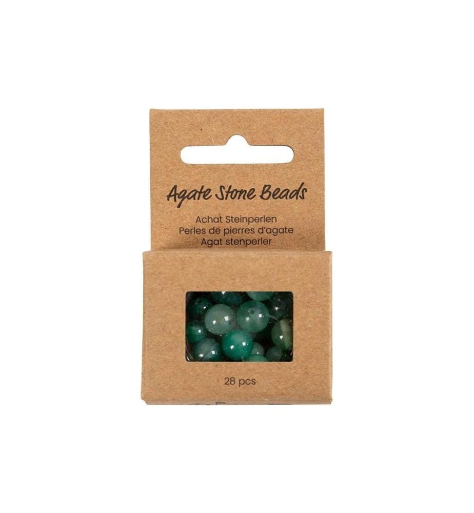 CREATIV COMPANY - Kits de perles Pierre d'agate Vert, 6-10 mm