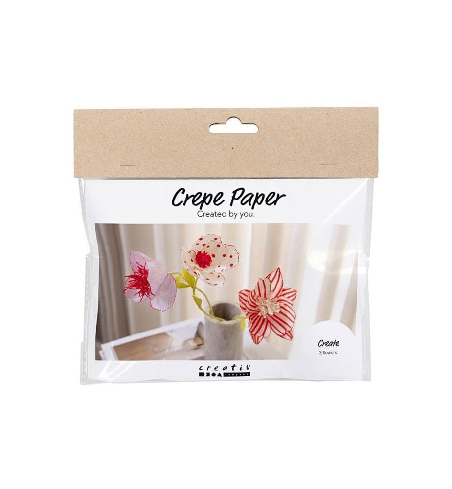 CREATIV COMPANY - Kits de bricolage Fleurs, papier crêpé Mini