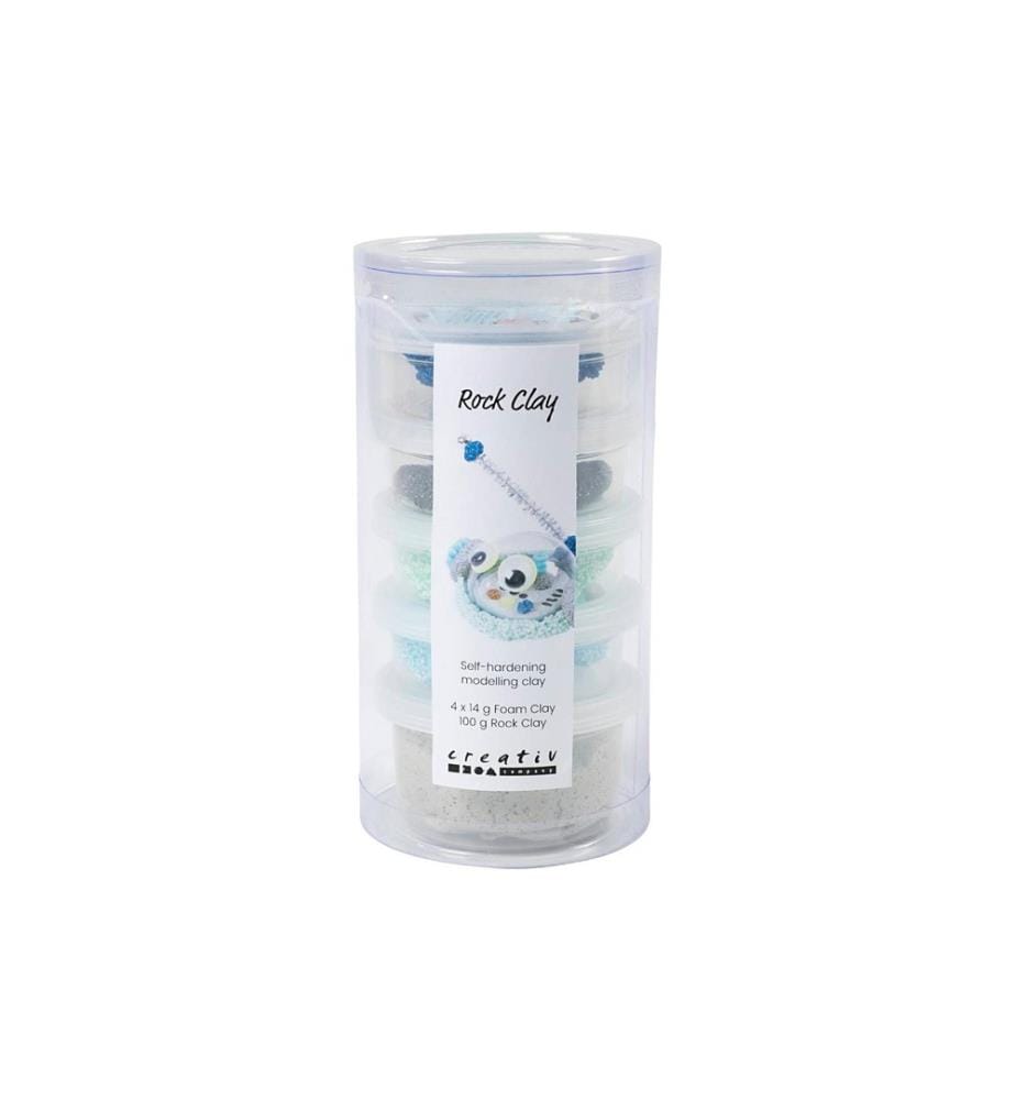 CREATIV COMPANY - Set de modélisation Stoneclay 4 x 14 g, bleu-vert