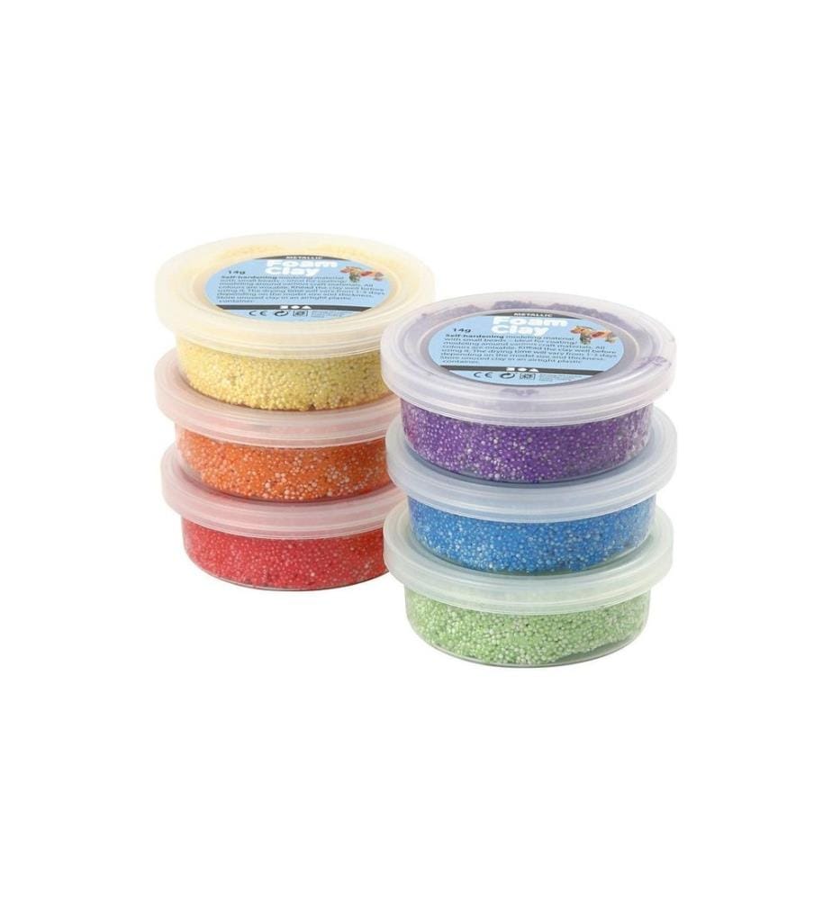 CREATIV COMPANY - Set de modélisation Foam Clay 6 x 14 g Multicolore