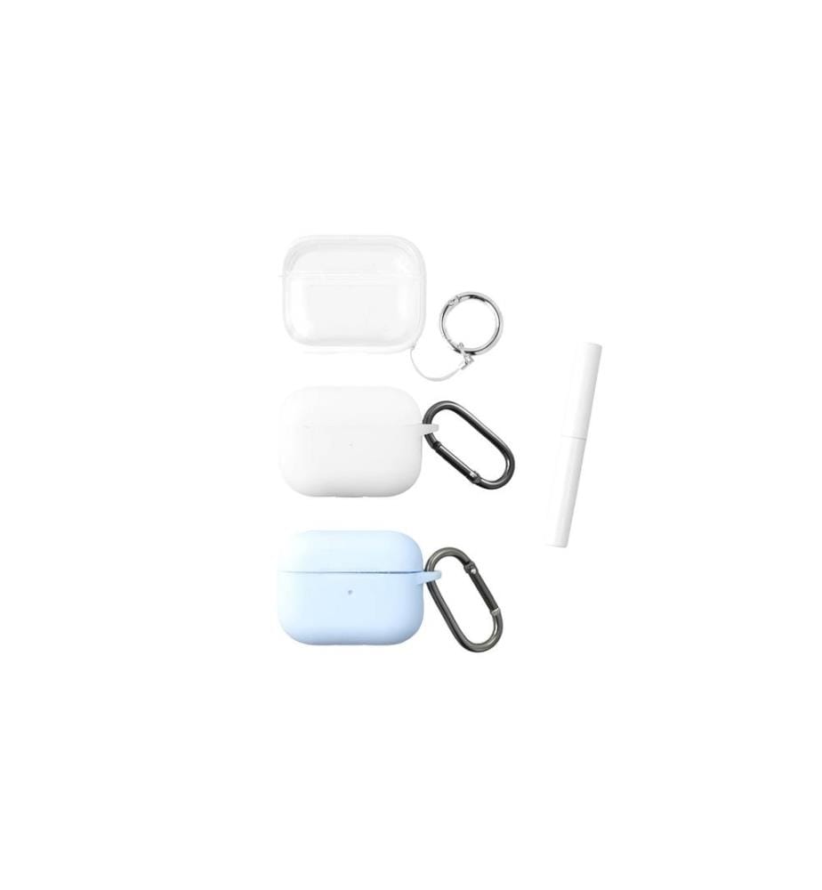 4SMARTS - Mallette de transport Set Omega, 3 pièces Bleu clair