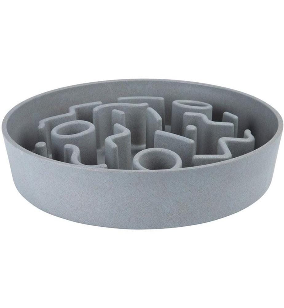 DISTRICT 70 - Bol en bambou Bamboo Dog Slow Feeder Ø 28 cm, Ice-Blue
