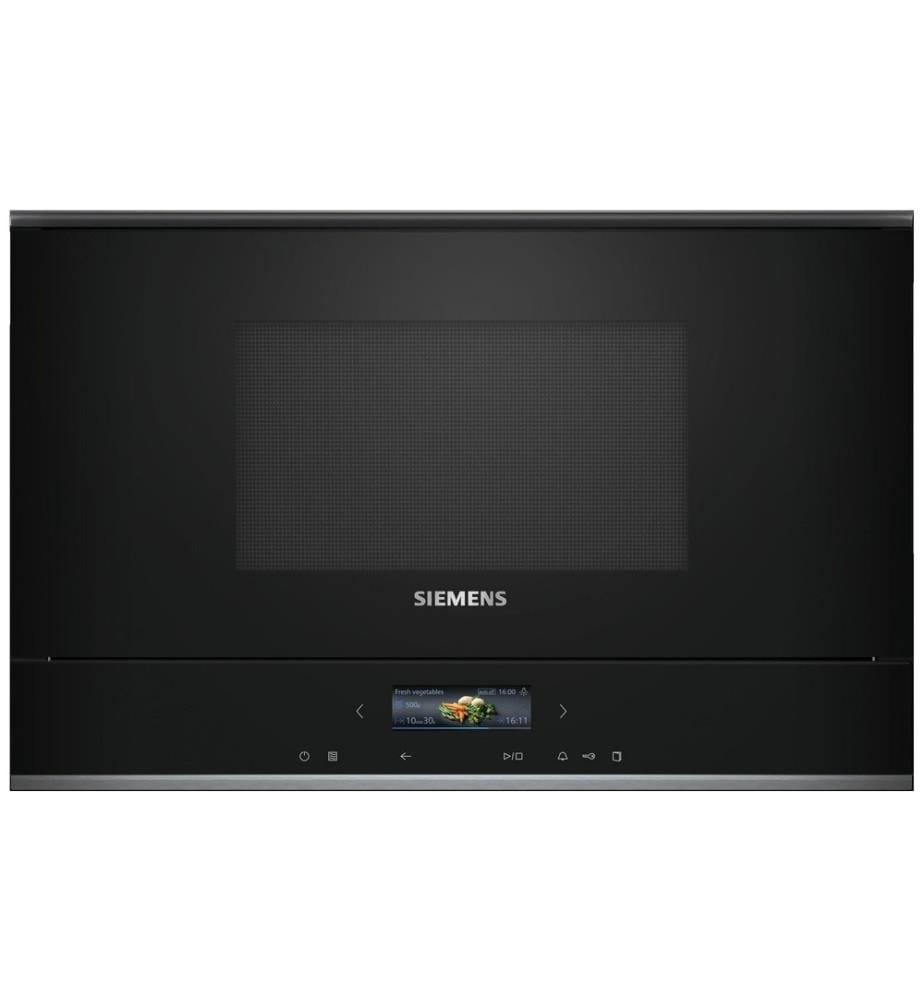 SIEMENS - Four à micro-ondes encastré iQ700 BE732L1B1C Noir
