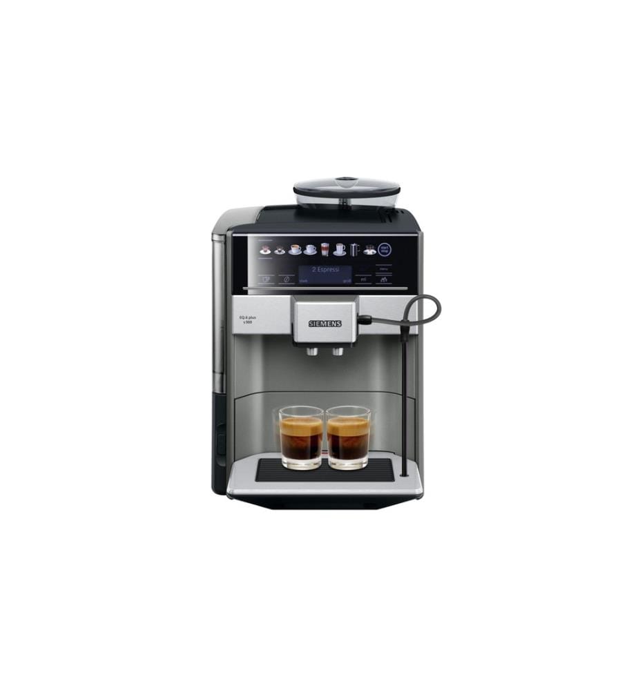 SIEMENS - Machine à café automatique EQ.6 plus s500 Noir, Argenté