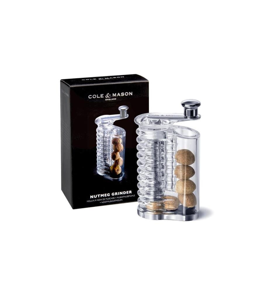 Cole&Mason Moulin à noix de muscade Wallis 14.5 cm, Transparent;