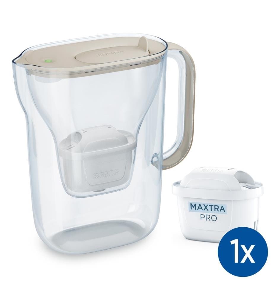 Carafe filtrante Style Essential 2,4 l + 1x cartouche Maxtra Pro Pure Performance - Sable