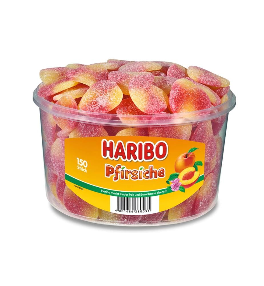 1x Pêches en boîte 150 pièces - 1350 g
