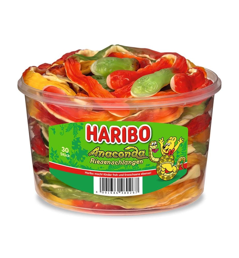 1x Serpents géants Anaconda en boîte 30 pièces - 1200 g
