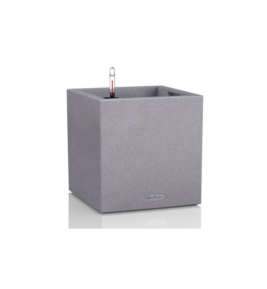 LECHUZA - Pot de fleur Canto Stone 30 low, Gris