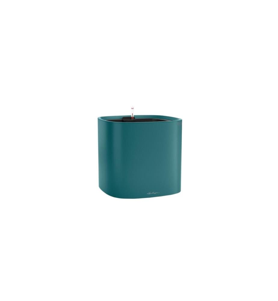 LECHUZA - Pot à fleur Pila Color Planter 35 Bleu pétrole