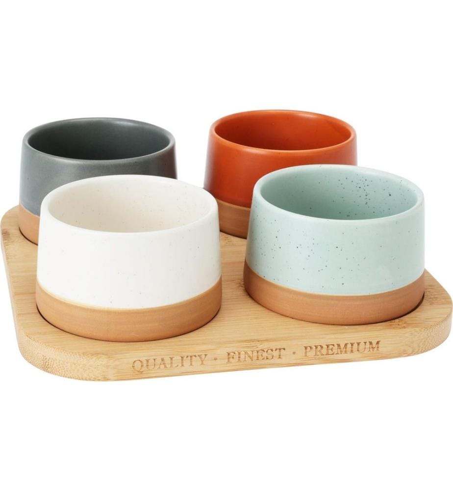 FURBER - Plateau de service avec petites coupelles Multicolore