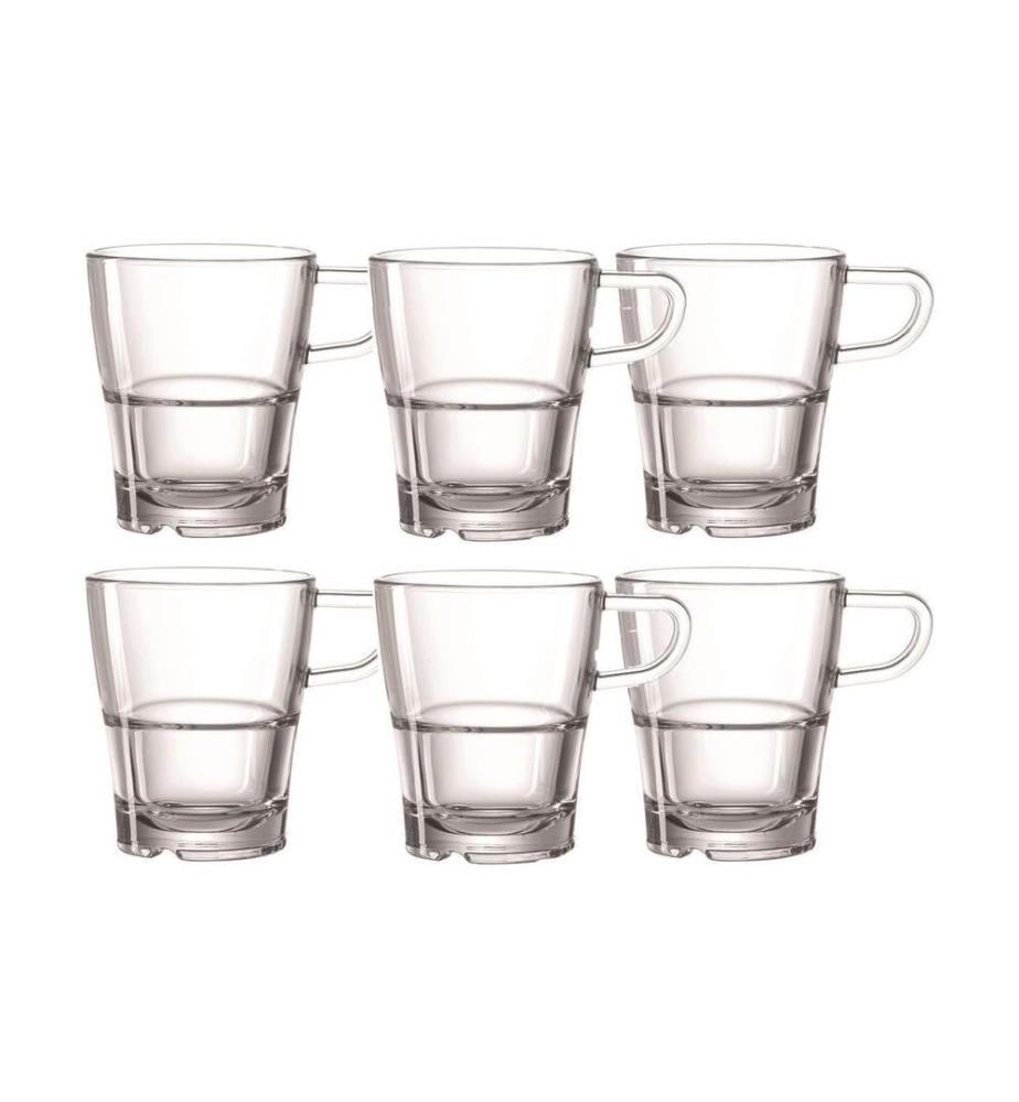 LEONARDO - Tasse à café Senso 250 ml, 6 Pièce/s, Transparent
